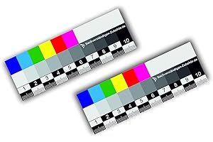 SACHVERSTÄNDIGEN-ZUBEHÖR.DE Sachverständigen-Zubehör Zestaw 2 szt. | miarka kolorowa, 10 cm, pomoc w dokumentacji, praktyczna linijka, fotokumentowanie map, dokładne kolory, do pomiaru wartości samochodowych