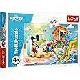 Trefl Mickey Mouse 60 Piece Jigsaw Puzzles For Kids - Disney Character Puzzle For Children Easy Hold - For Ages 4+