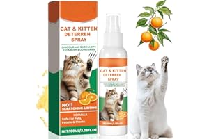 MUBUNI 100ML Cat Deterr/ent Spray,Nat/ural Cat Repellent Spray,Anti-Scratch Cat Repellent Spray,Natu/ral Cat Training Spray,Natur/al Anti Scratch Cat Spray for Scratching,Spray for Cats Kitten Training Aid