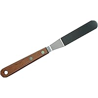 Dexam 17841296 Angled Spatula with Wooden Handle 11cn, Brown, 22cm