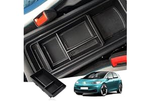 ‎GAFAT GAFAT Kompatibel mit VW ID.3 Facelift/Cupra Born 2020-2024 2025 Mittelkonsole Aufbewahrungsbox, Neu ID.3 2024 Born 2024 Armlehne Organizer Tray, Mittelarmlehne Handschuhfach, ID.3 Zubehör (Schwarz1)