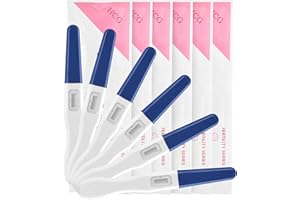 LAOYE 6 x test ciążowy, wczesny test ciążowy, 10 miu/ml, bardzo czuły test ciążowy, ponad 99% niezawodności, 6 testów SS hCG, szybki test wczesnej ciąży