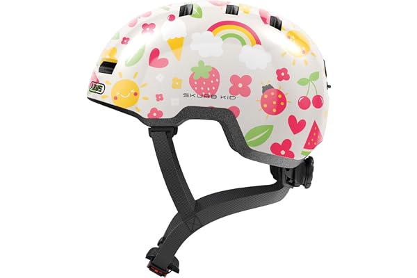 ABUS Casque pour enfants Skurb Kid - casque de vélo robuste au look skater avec de la place pour une tresse et des designs variés - pour filles et garçons