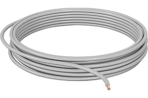 DCSk Cable para vehículos – 1,50 mm² – 10 m – FLRY B asimétrico – 1.50 mm² – Cable para Coche Trenzado – Gris – 1 50 mm2