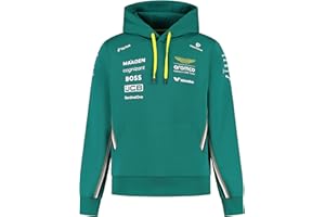 Aston Martin F1 2025 Sudadera con Capucha de Pilotos para Hombr
