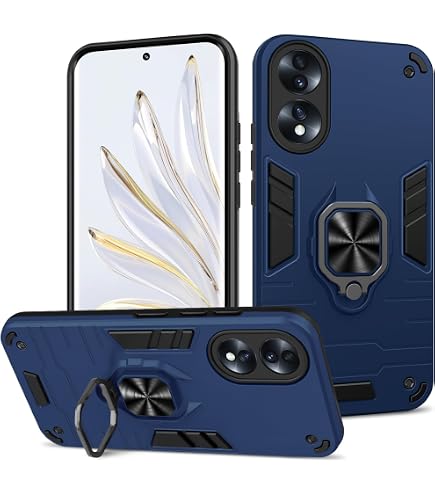 YUECXIN Cover per Oppo A53s / A53 Antiurto a 360° con Protezione dello Schermo Integrata + Cover Retro Trasparente Rugged, Custodia Bumper in Silicone TPU, Blu