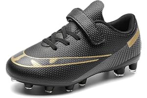 ASOCO DREAM Zapatillas de Fútbol Niño Calzado de Fútbol Spike Aire Libre Zapatos de Deporte Adolescentes Atletismo Training Botas de Fútbol