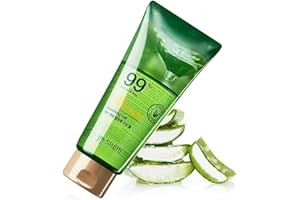 THESAEM The Saem Gel d'Aloe Vera biologique avec 100% d'aloe pur - Gel apaisant à l'aloe frais de Jeju - 99% d'aloe vera, hydrate et guérit la peau et les cheveux secs, démangeaisons et endommagés,