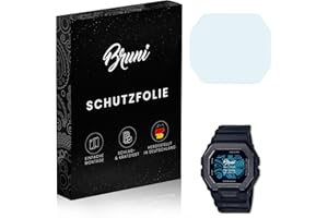 Bruni Screen Protector compatible with Casio GBX-100NS-1ER Protector Film, crystal clear Protective Film (2X)