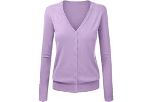 liaddkv Cardigan en tricot pour femme - Col en V - Élégant - Couleur unie - Court - Manteau en tricot - Pull en tricot - Veste avec bouton - Cardigan en tricot fin - Bleu