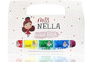‎MISS NELLA Miss Nella RAINBOW 5 Varnish set- Set von 5 Miss Nella Nagel Lack auf Wasserbasis, Schäl- und geruchsneutral. Unser Nagellack ist sicher und macht Spaß!