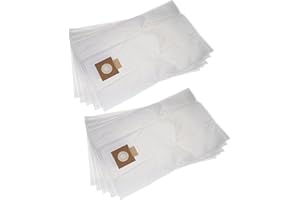 vhbw 10x Staubbeutel kompatibel mit Nilfisk Viper LSU375, LSU135 (P) Staubsauger - 35cm x 26cm Weiß