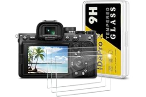iDaPro Protector de pantalla para Sony ZV-E1 Sony ZV-E10 II ZV-E10II Alpha ZVE1 A7 IV A7IV Alpha 7 IV 7IV A7M4[3 unidades] cristal templado screen protector de fácil instalación