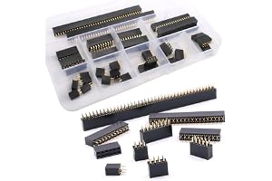 RUNCCI-YUN 35 st 2,54 mm PCB Kit-korthuvud kontakt(2 x 2/3/4/5/6/8/10/12/20/40 stift) för Arduino Stackable Shield