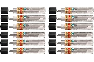 Pentel C505 mine Super Hi-polymer astuccio da 12 mine 0,5 mm B, 12 pezzi