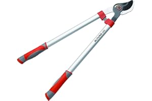 Altuna - Tijera de Podar a Dos Manos Pruning J442 - Con Sistema de Desmultiplicación - Empuñadura Bimaterial - Corte Bypass - Tijera de Jardinería Fabricada con Aluminio Reforzado - Altuna