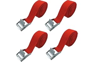 AYUEBO 4 Stück Spanngurt Zurrgurt Befestigungsgurt spanngurt spannbänder belastbar bis 200 kg 4er Pack verstellbare Gurtband für Fahrrad Sackkarre Motorrad Koffer Anhängerkupplung