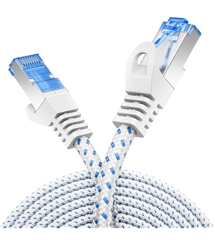 KASIMO Cable Ethernet Cat8, m Cable de Red con Conector RJ45 (SFTP, 40 Gbps, 2000 MHZ, LAN Cable