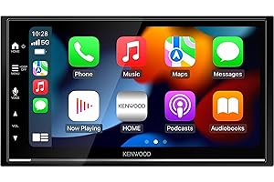 KENWOOD DMX7722DABS - 17,3 cm (6,8") cyfrowy odbiornik AV z bezprzewodowym CarPlay i Android Auto (4 x 50 W, DAB+/UKW, BT, 3X Pre-Out 2,5 V, USB, iPod/iPhone Control)