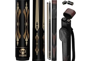 Serpion - Pool Cue Stick 100% Canadian Maple Wood. Professional Billiard Pool Cue Stick with Hard Case and Joint Protectors