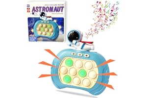 ROUSKY Szybka gra bąbelkowa dla dzieci i dorosłych, mała, przenośna zabawka do redukcji stresu, zabawka fidget dla chłopców, dziewcząt, młodzieży (kosmiczny)