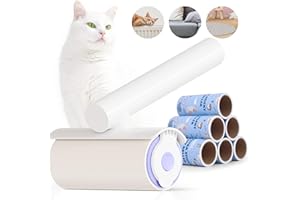 Baytion Brosse Anti Poils Animaux Vetement Rouleau Adhesif Chat Chien Extra Collantes 360 Feuilles, Épilateur Anti Poils d'animaux de Canapé, Vêtements, Lit et Meubles