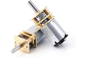 Ruimou moto-réducteur ga12-n20 6v 100rpm mini moteur réducteur avec engrenage en métal pour modèle de voiture robot DIY moteur de voiture jouet (2pcs)