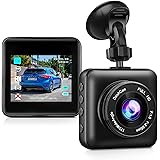 Dash Cam Front 1080P, Mini Car Camera Dash Cam with 2 Inch LCD Screen, WDR, 170°Wide Angle, Night Vision, G-Sensor, Parking M