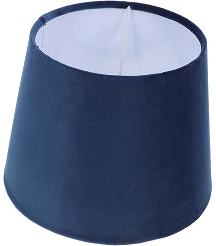 VICASKY Abat-jour Tissu Plissé Bleu Pour Lampe De Table Et Lampadaire