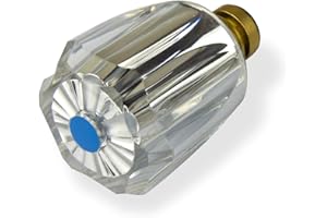 STABILO SANITAER Stabilo-Sanitaer Hahnoberteil 1/2 Zoll blau Ventil Ventileinsatz Oberteil Messing Kaltwasser mit Acryl-Griff Ersatzteil Armatur Wasserhahn