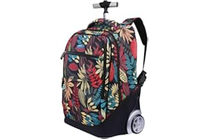 WHT Cartable à roulettes Baclpack École pour Les Garçons et Les Filles Sac à Dos Roulant Bagages Enfants Sac De Voyage pour Ordinateur Portable 19 inch