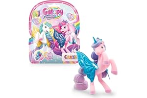 GALUPY Rainbow Unicorn - Einhorn Spielzeug zu Sammeln, Einhorn Figuren mit Glitzerflügeln & Swarovski Kristal - Pferde Spielzeug mädchen