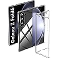 For Samsung Galaxy Z Fold 6 Phone Case, Slim Clear Phone Case, Foldable Hard PC Protective Case, Scratch-Proof, Drop-Proof, Anti-Yellowing Phone Case [No Front Screen Protector] (Z Fold 6) (Clear)