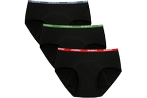 INNERSY Culotte Menstruelle Coton pour Fille Adolescente Slip Périodique Lavable Shorty de Règle 10-16 Ans Lot de 3
