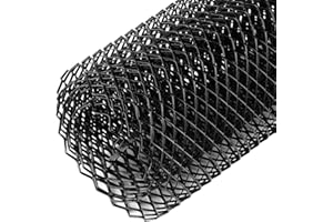 ESENLONG Griglia in rete in alluminio con foro da 8x16mm, universale, per auto da corsa, griglia a rete per carrozzeria, griglia a rombo, colore: nero (100 x 33 cm)