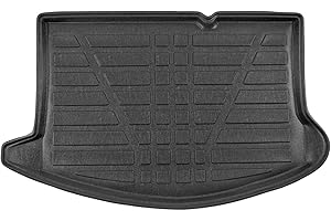 J&J AUTOMOTIVE SCOUTT Boot Liner, Boot Mat fits Fiesta mk7 3/5 Doors 2008-2015 Water Resistant, Pet Friendly Equipment, Anti Slip, Raised edges, Tailored Fit, Easy to Roll and Clean