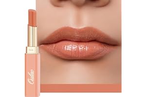 Oulac 2 in 1 Rossetto e Balsamo Labbra Pesca,Labbra Succoso e Lucido, Effetto Idratante e Nutriente, Cura delle Labbra, Fornisce Morbidezza alle Labbra Secche e Screpolate, Vegan (05) Señorita