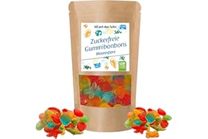 Zuckerfreie Gummibonbons Meerestiere von LCW | 500g Beutel | zuckerfrei, 0g Zucker | fettfrei | Fruchtgummi/Gummibärchen ohne Zucker mit Süßungsmittel Maltit