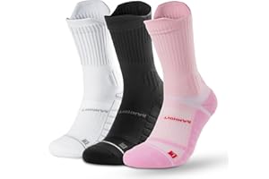 Rahhint Coolmax Calcetines Running para Mujer Antiampollas Compresión Sin Costuras paquete de 3