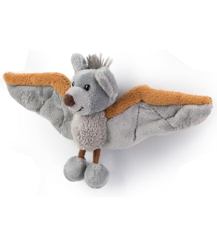 Porte-clés Peluche NICI Chauve-souris Pipp - Collection Bubble, Yeux Brillants, Taille 9 Cm - 8