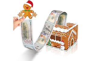 BAEIDO Christmas Money Box for Cash Gift, Funny Pull Cash from Money Case for Women Men Surprise, Novelty Xmas Cash Drawer DIY Cake with Pull Out Card for Wife Mother Friends