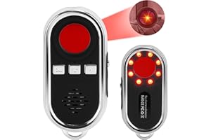 JALANN Hidden Camera Detector, Mini Anti Spy Detector, LED Hidden Device Detector with Anti Theft Alarm, Bug Detector, Pocket Sized Micro Camera Finder for Hotel, Public Restroom, Changing Room, Bathroom