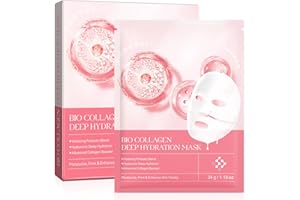 VCTSOF Bio Collagen Mask, Masque Visage Collagene, 4 Pcs Biodance Bio-Collagen Real Deep Mask, Masque Visage Hydratant, Collagen Mask