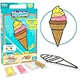 Imagimake Fleximos Ice Cream Peel & Stick Window Sticker – DIY Dotz Air Dry Clay Art Set – For Girls and Boys 3 Years+ (Ice Cream)