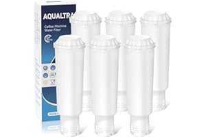 AQUALTRA Filtro de Agua para Café Compatible con para F088, Nivona, Melitta Pro Aqua, AEG, Bosch (6 Piezas)