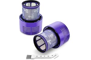 KOOLSTUFFS 2 Pack Vacuum Filter Replacement for V10 Cyclone Series, V10 Animal, V10 Absolute, V10 Total Clean, SV12, Part No. 969082-01