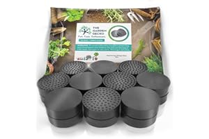 The Garden Gecko Invisible Pot feet for Outdoor Plant pots and Flowers Solid Rubber Pot risers with Enhanced Non-Slip Surface Grip | 20 Pack.