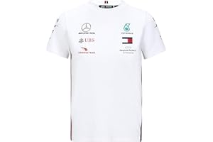 FUEL FOR FANS Mercedes-AMG Petronas Official Formula One Motorsport 2020 - Camiseta de Equipo en Color Blanco para niño - 104