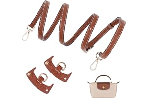 GADITIEK Bandouliere pour Sac Longchamp Mini, Cuir anse pour Sac a Main, pour Long champ Femme LE Pliage
