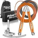 PrimaFIT Pro Speed Corda Per Saltare Professionale Con Pesi, Corda Salto Crossfit Pesante Regolabile Jump Rope Boxe, Cuscinet